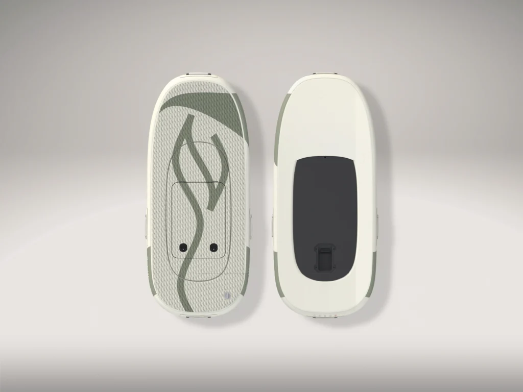 Opblaasbaar eFoil board met extra stabiliteit en drijfvermogen. Ideaal als vervangingsboard voor beginners en families.