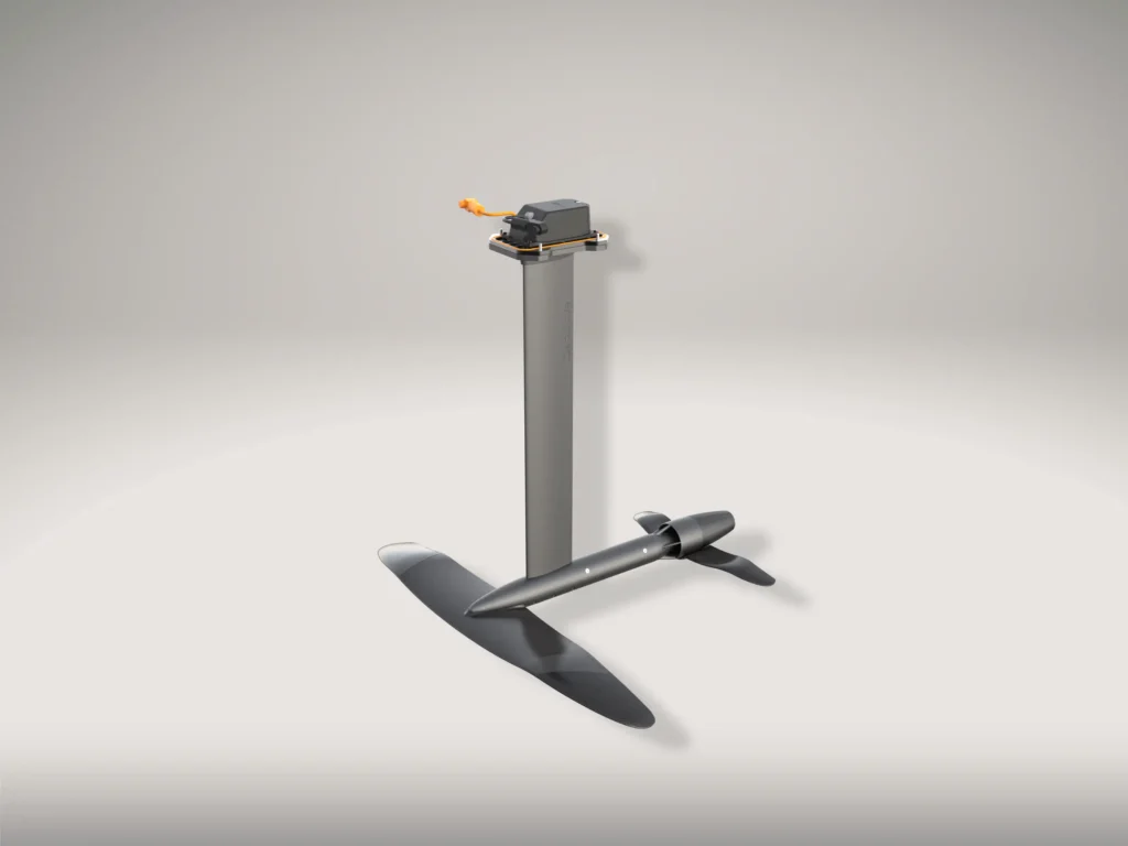 Choose between 60 cm and 75 cm mast in aluminium with the JetWave eFoil Power Module. Stable, efficient and suitable for any level.