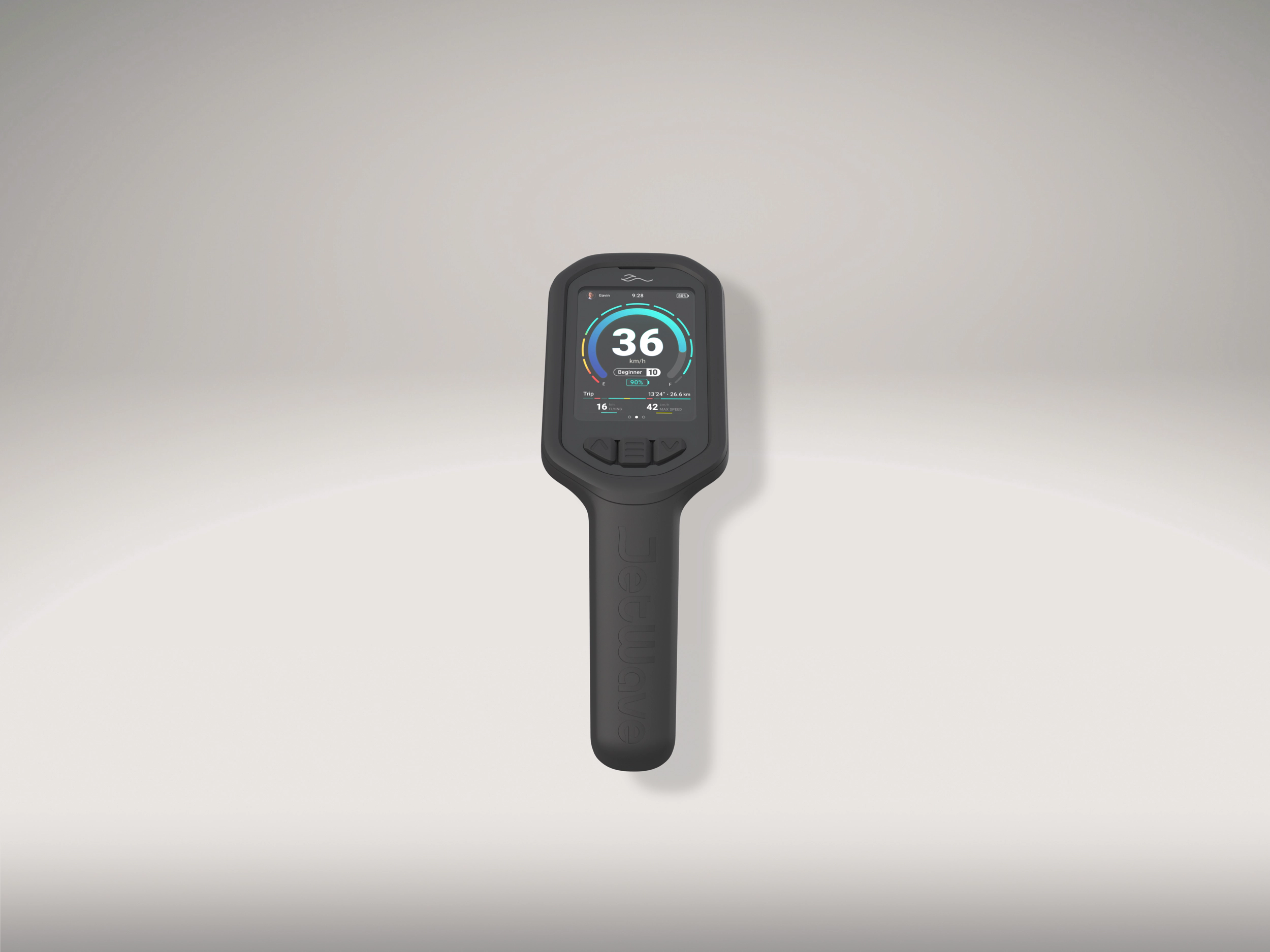 Contrôlez votre eFoil avec la télécommande JetWave. Télécommande intelligente avec écran tactile, 4G et données en temps réel.