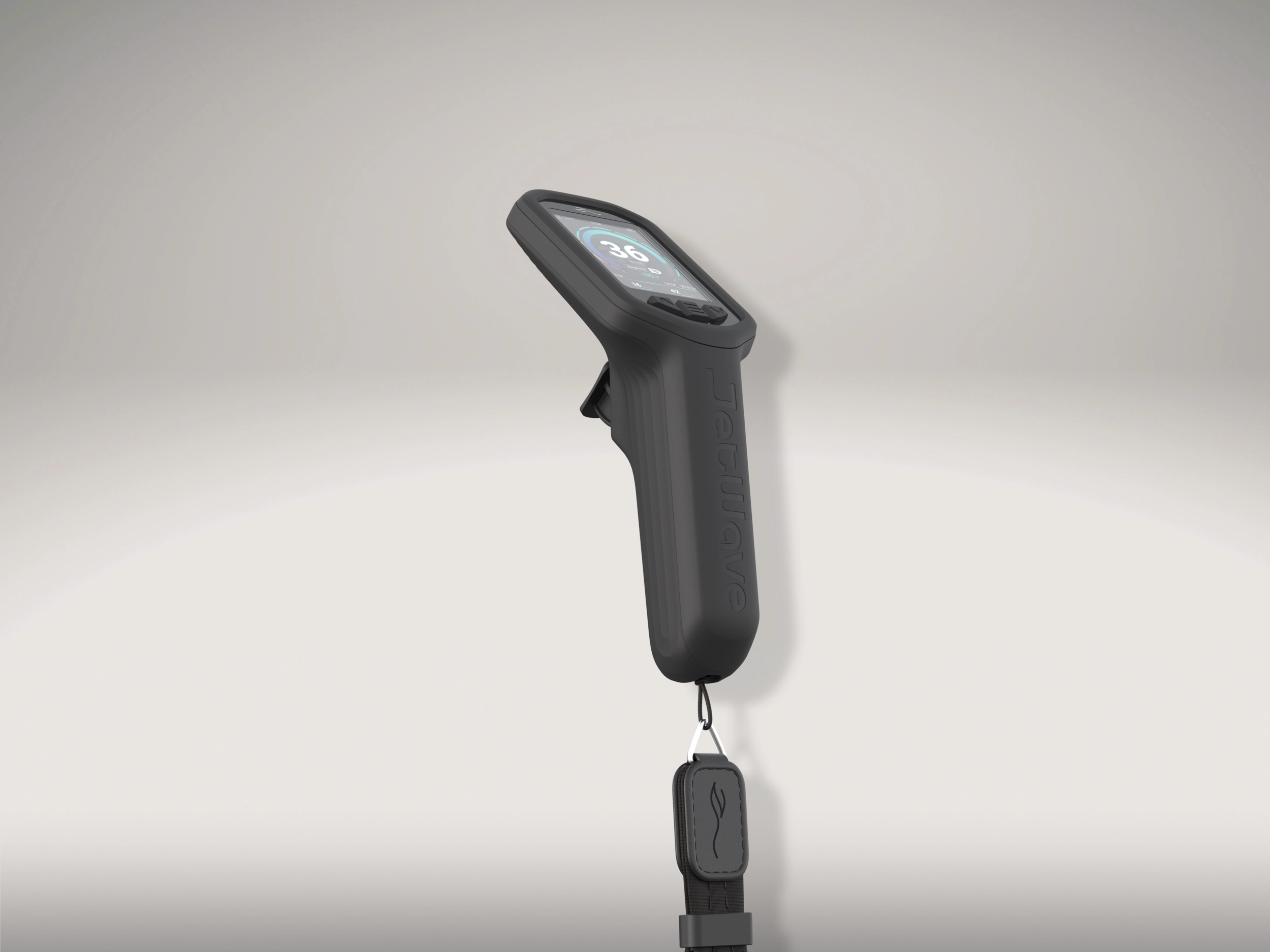 Contrôlez votre eFoil avec la télécommande JetWave. Télécommande intelligente avec écran tactile, 4G et données en temps réel.